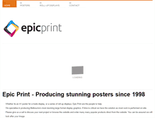 Tablet Screenshot of epicprint.com.au